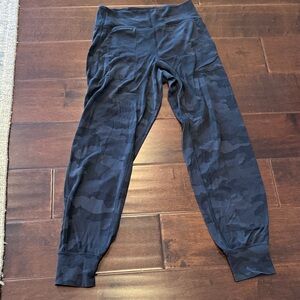 Lululemon Black Camouflage Jogger Pants